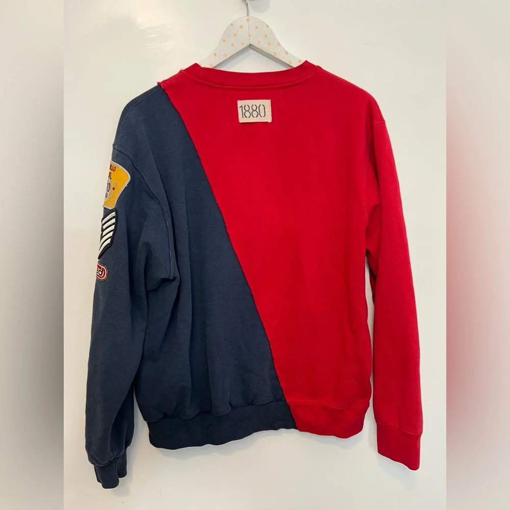Riley transfer student split vintage Crewneck Patches, U of Utah / Montana state - Picture 3 of 9